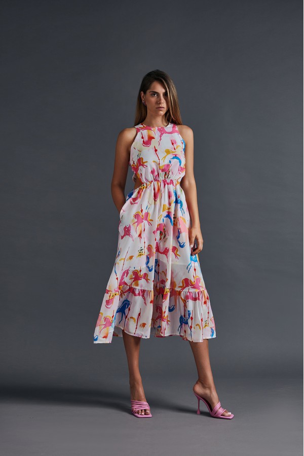 U R Ink LA PAZ 114S3U6ABITI BIANCO-ROSA-BLU