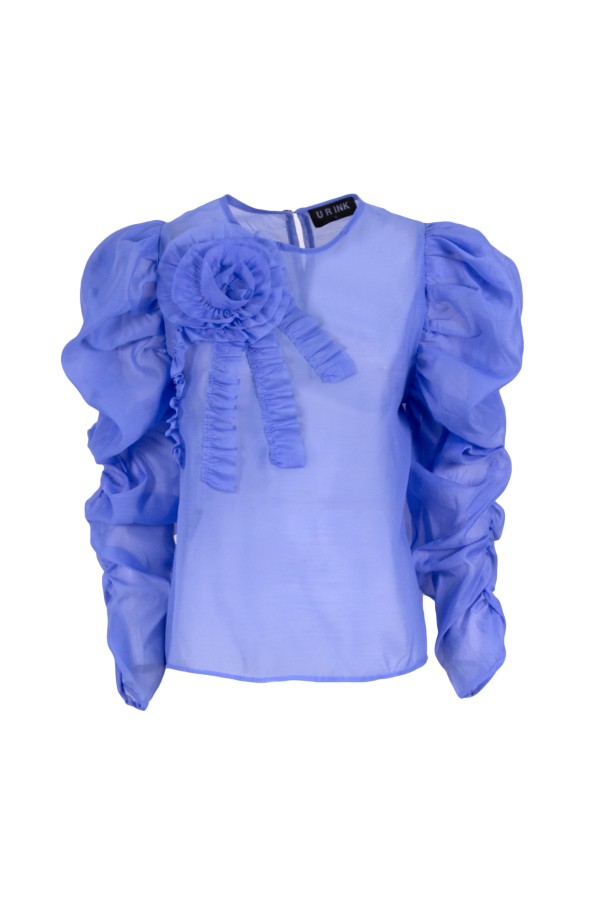 U R Ink LA SAVINA 234W4G0 CAMICIE E BLUSE CELESTE