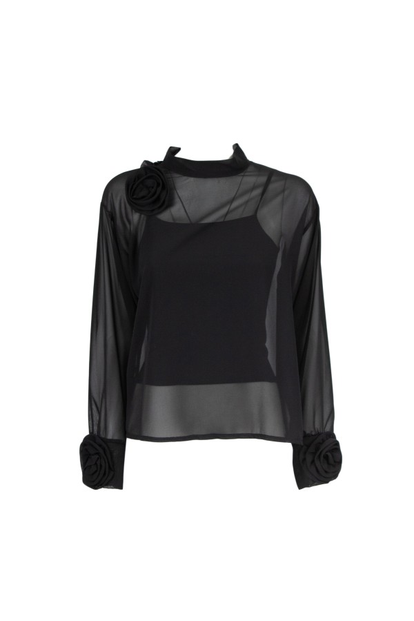 U R Ink LAS HERAS 234W4D6 CAMICIE E BLUSE NERO