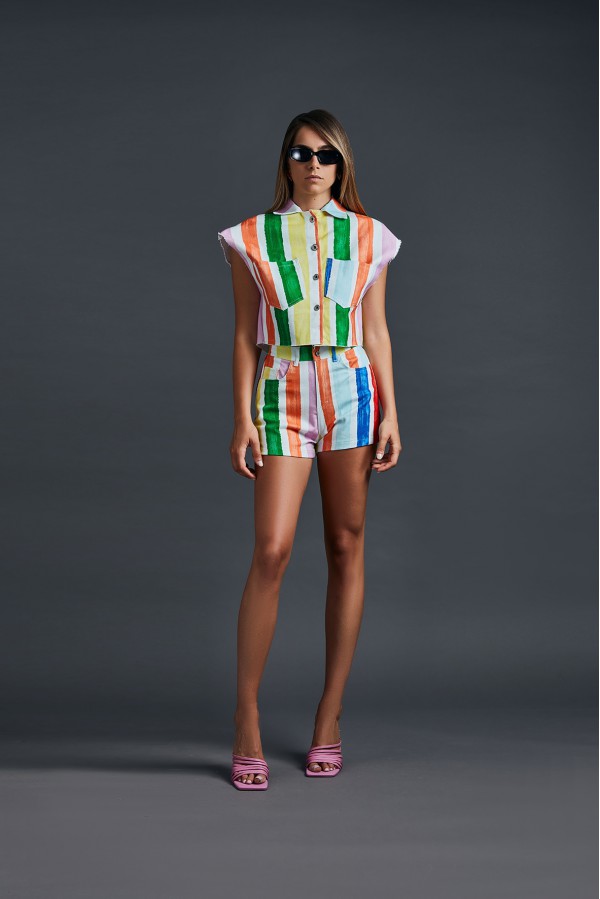 U R Ink LUGO124S3C2 TOP E BODY MULTICOLORE