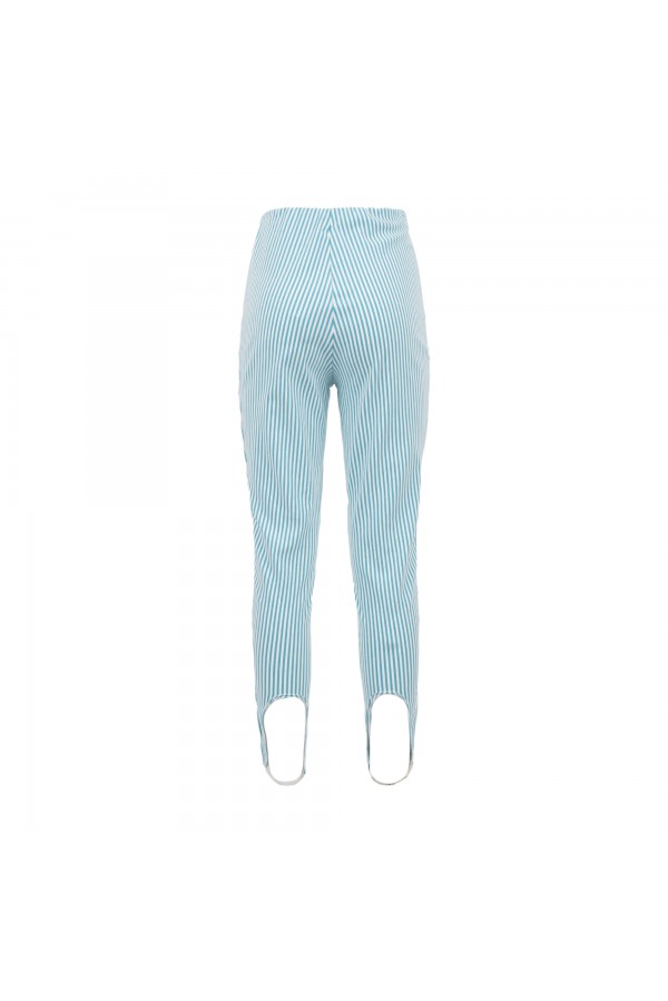 U R Ink MACAS514S3V9 PANTALONI BIANCO-CELESTE