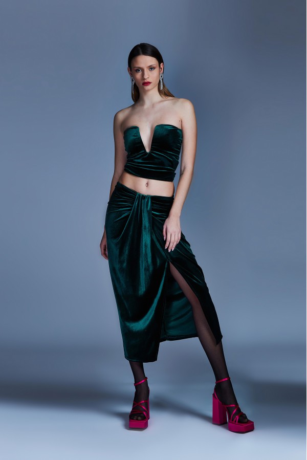 U R Ink MALAGA124W2F2 TOP E BODY VERDE