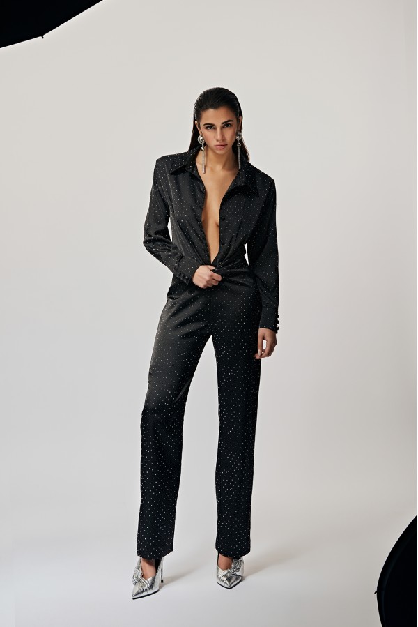 U R Ink NERJA 244W4D6 PANTALONI NERO