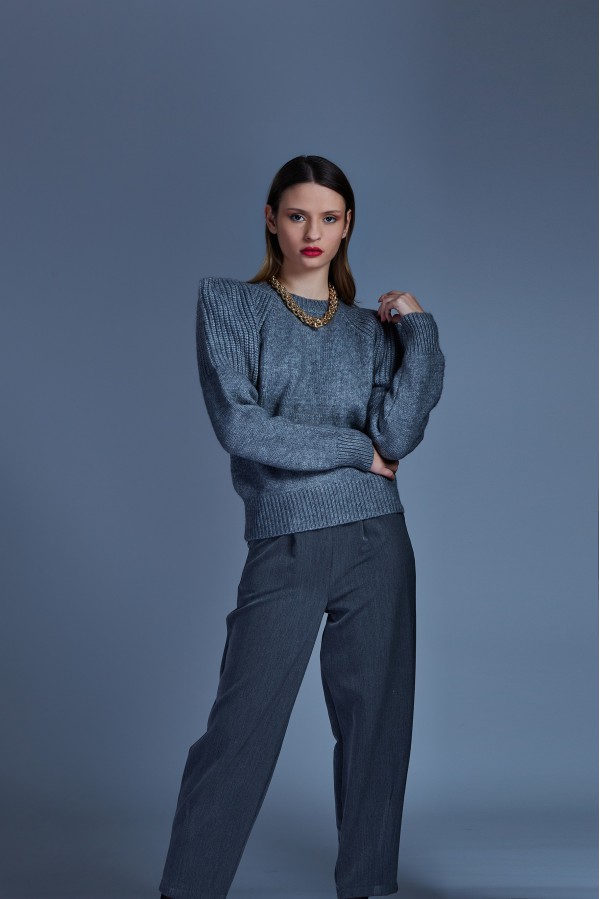 U R Ink OSANE244W24A PANTALONI GRIGIO