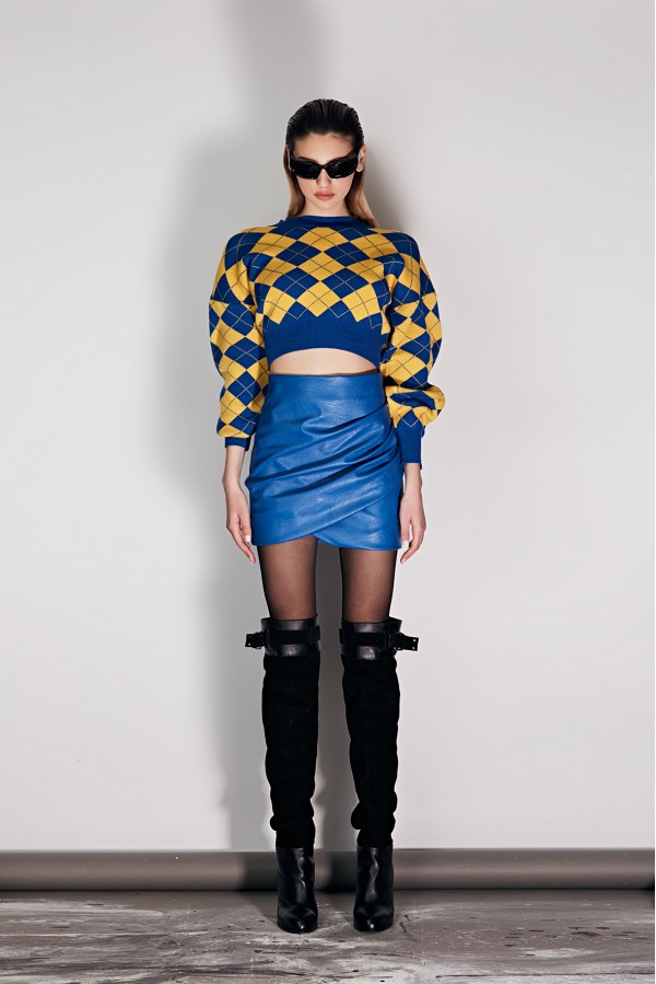 U R Ink PELOTAS 134W3J1 MAGLIERIA BLU-GIALLO