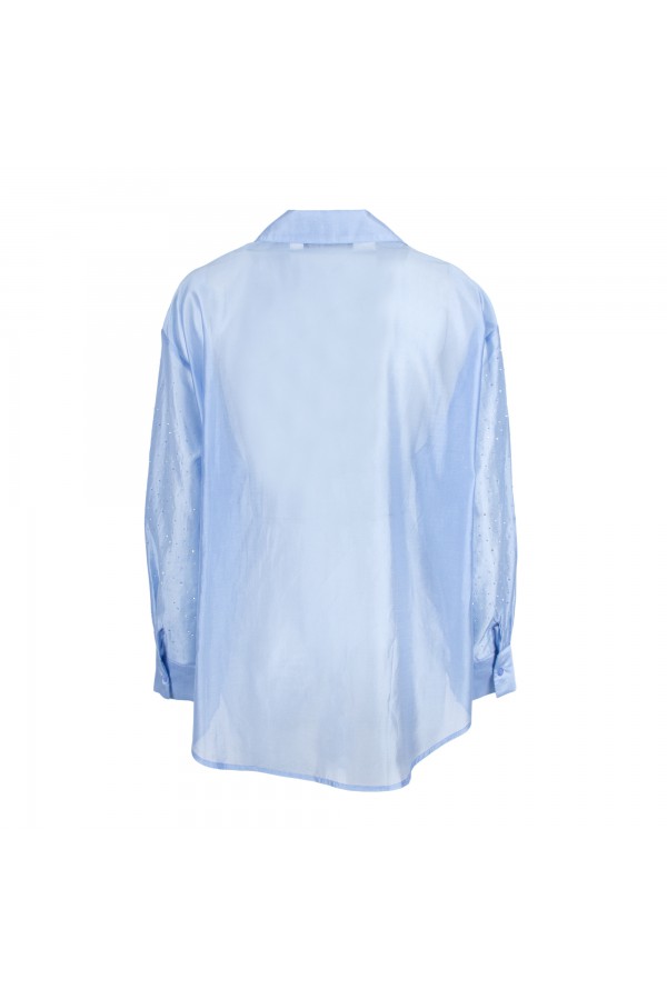 U R Ink PISCO 254S4G0 CAMICIE E BLUSE CELESTE