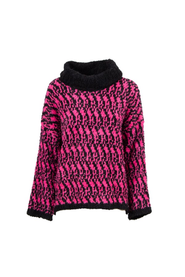 U R Ink RODAS 134W401 MAGLIERIA NERO/FUCSIA