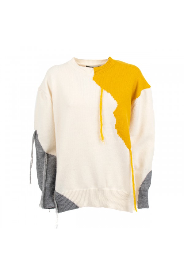 U R Ink SANDRINE134W22C MAGLIERIA TRE COLORI