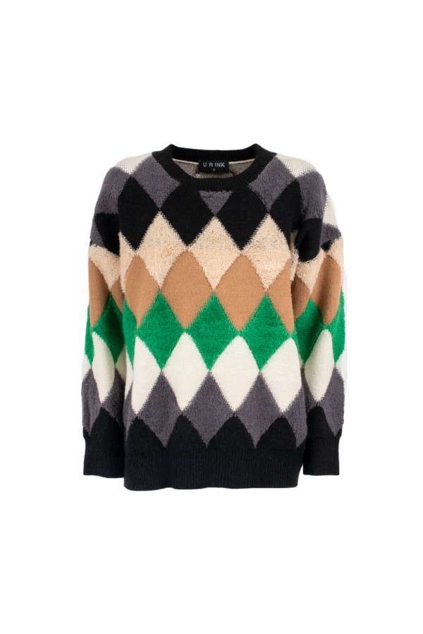 U R Ink TARIFA 134W3C2 MAGLIERIA MULTICOLORE