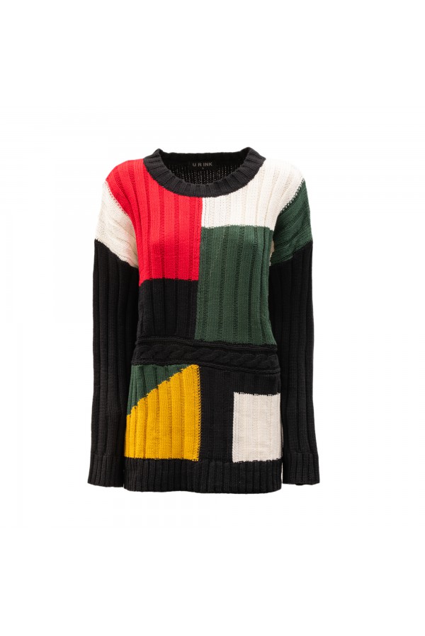 U R Ink TIEDRA 134W3C2 MAGLIERIA MULTICOLORE