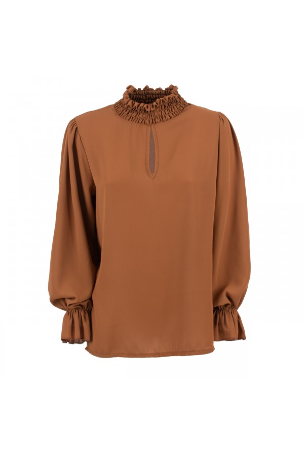 U R Ink VALERIA194W1E4 CAMICIE E BLUSE TOBACCO