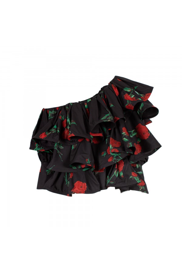 U R Ink VISEU 234S4J0 CAMICIE E BLUSE NERO-ROSSO