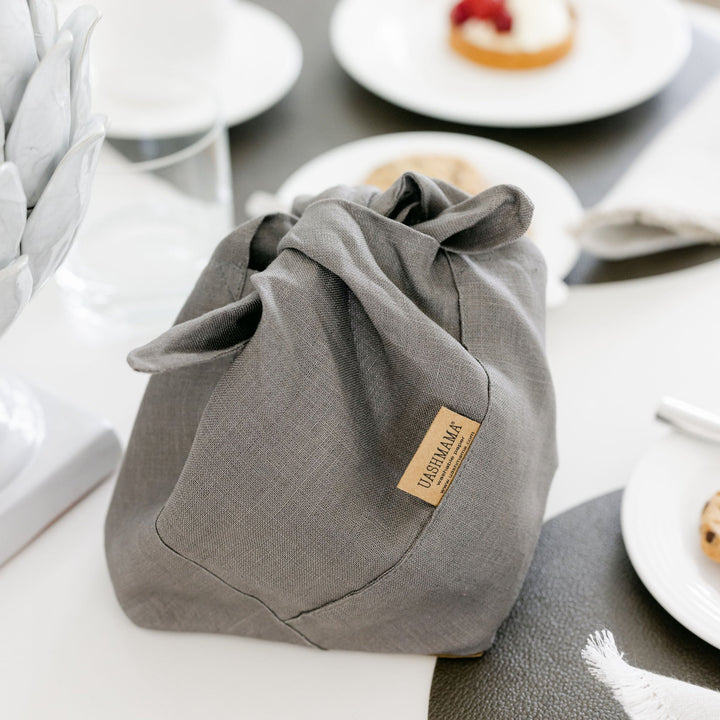Uashmama Uashmama Linen Bread Bag | Organic Kitchenware – Uashmama UK