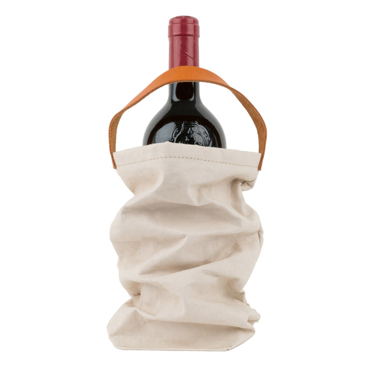 Uashmama Uashmama Reusable Wine Tote Bag | Leather Handle | 1-Bottle – Uashmama UK