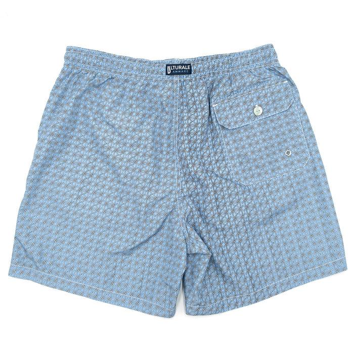 Ulturale Costume Azzurro Con Pattern Geometrico – Ulturale