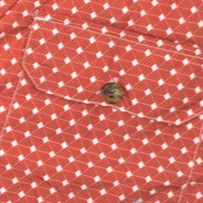 Ulturale Costume Con Pattern Geometrico Quadrato Rosso E Bianco – Ulturale