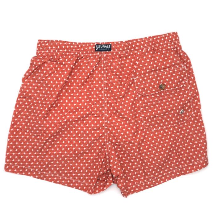 Ulturale Costume Con Pattern Geometrico Quadrato Rosso E Bianco – Ulturale