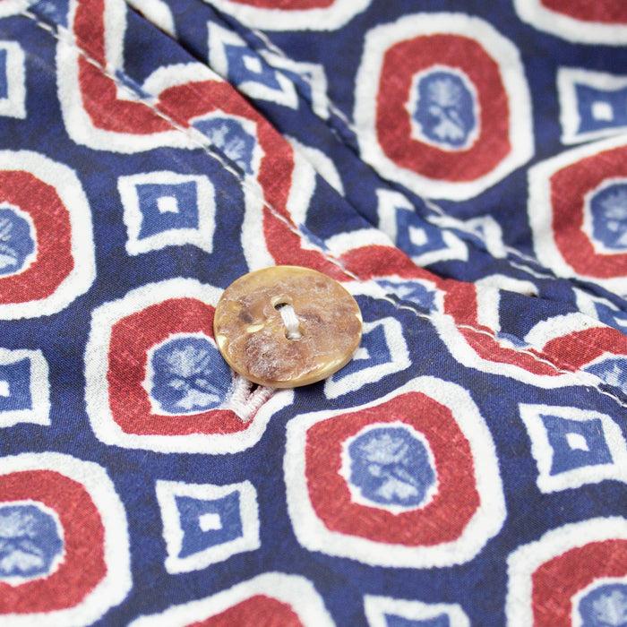 Ulturale Costume Con Pattern Geometrico Rosso Blu E Bianco – Ulturale