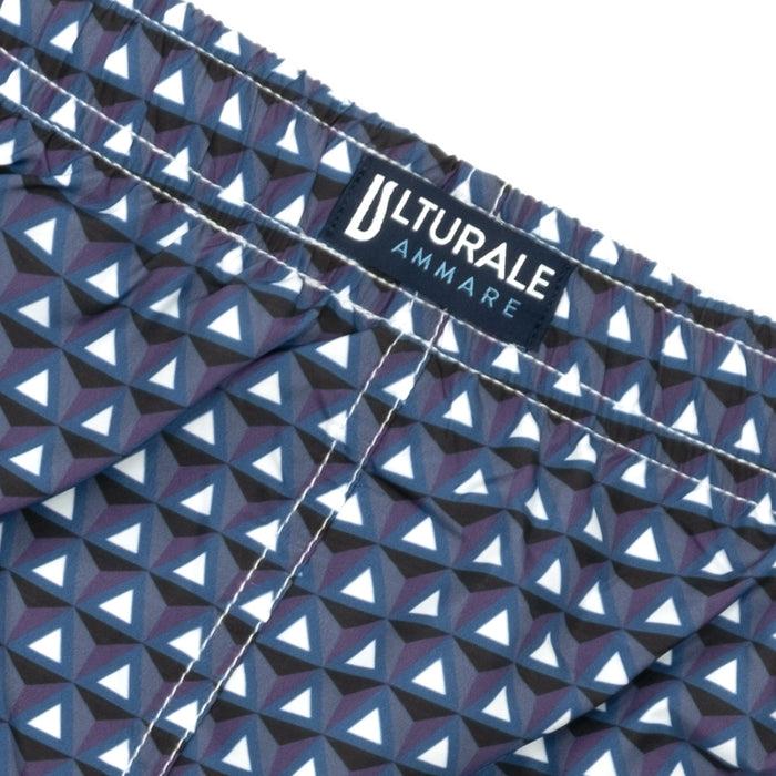 Ulturale Costume Con Pattern Prisma Blu E Viola – Ulturale