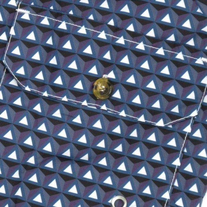 Ulturale Costume Con Pattern Prisma Blu E Viola – Ulturale