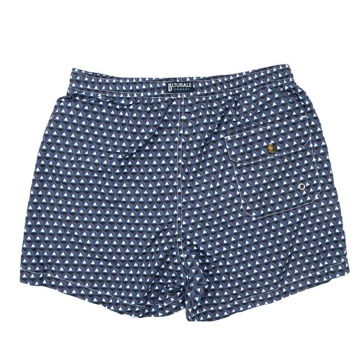 Ulturale Costume Con Pattern Prisma Blu E Viola – Ulturale