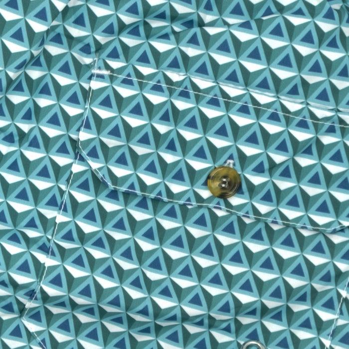 Ulturale Costume Con Pattern Prisma Verde Azzurro E Blu – Ulturale