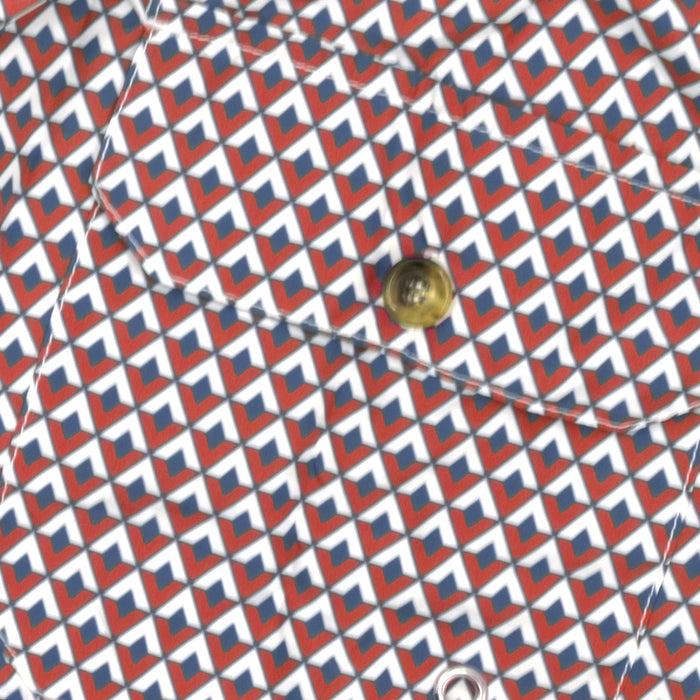 Ulturale Costume Con Pattern Rombi Rosso Bianco E Blu – Ulturale