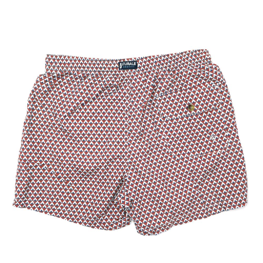 Ulturale Costume con pattern rombi rosso bianco e blu – Ulturale