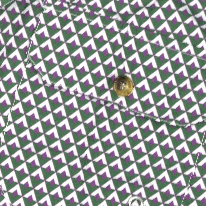 Ulturale Costume Con Pattern Rombi Verde Bianco E Viola – Ulturale