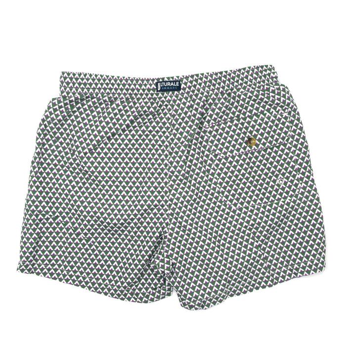 Ulturale Costume Con Pattern Rombi Verde Bianco E Viola – Ulturale