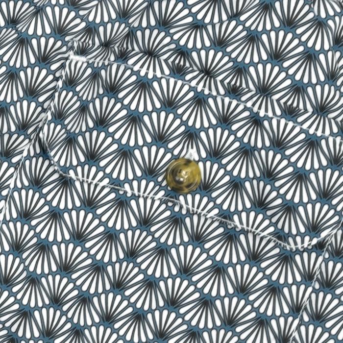 Ulturale Costume Con Pattern Ventagli Bianco E Blu – Ulturale