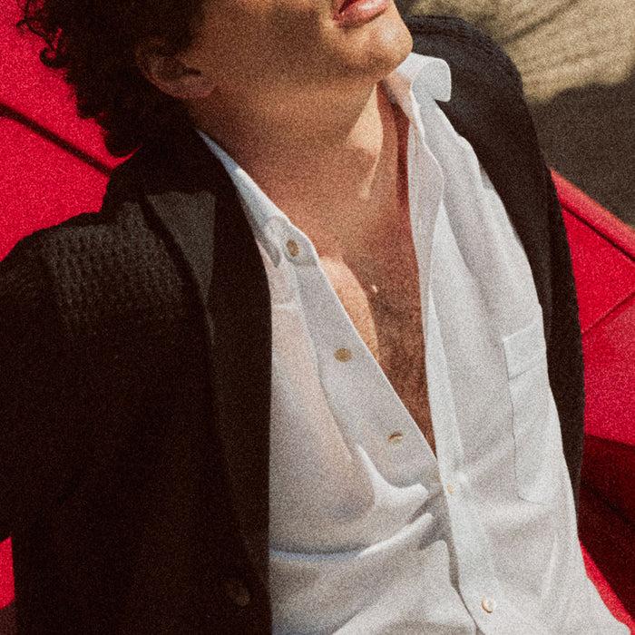 Ulturale Camicia Jersey Bianca In Cotone – Ulturale