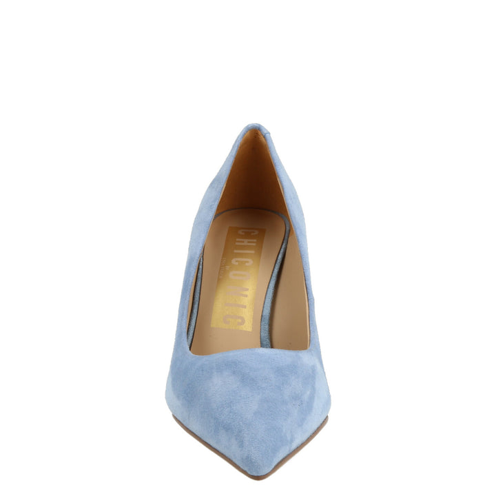 Uma Parker Decollete In Camoscio Light Blu