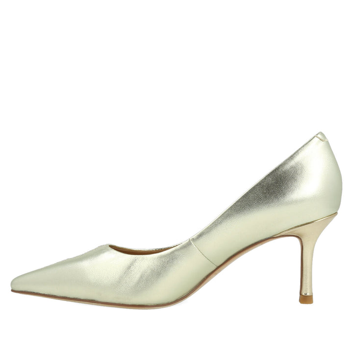 Uma Parker Decolleté In Nappa Metal Platino