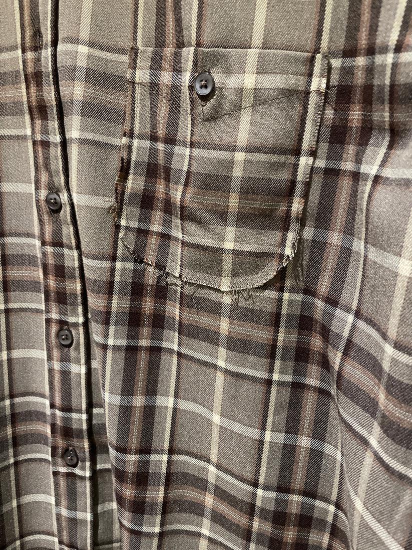 Underground Couture Camicia Quadri Marrone Liberty Rose