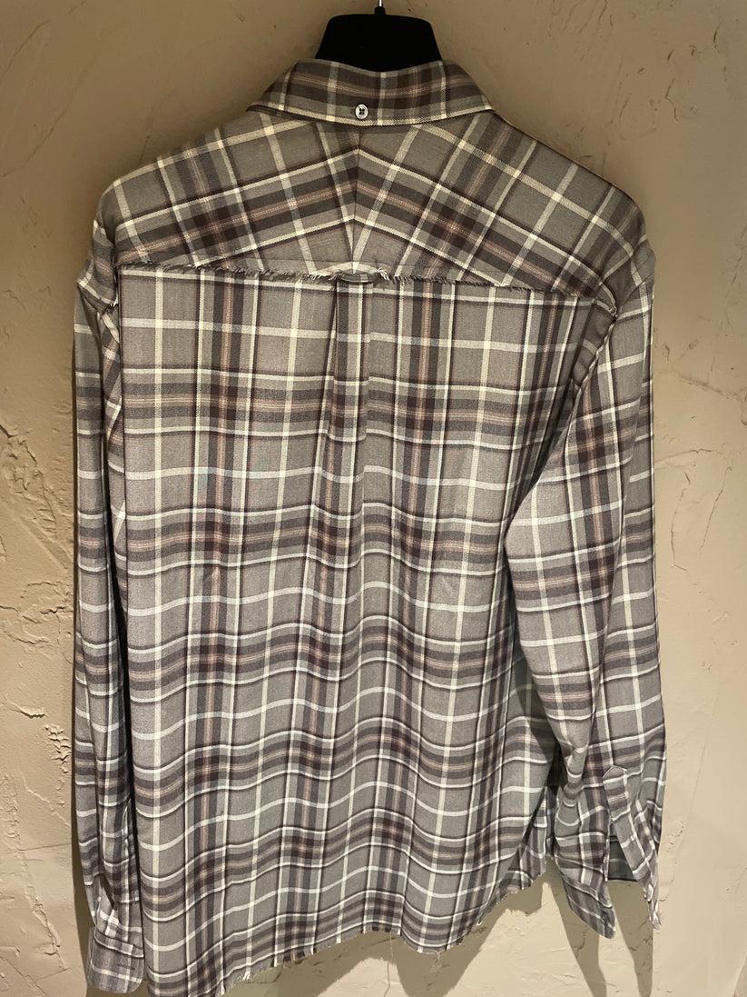 Underground Couture Camicia Quadri Marrone Liberty Rose