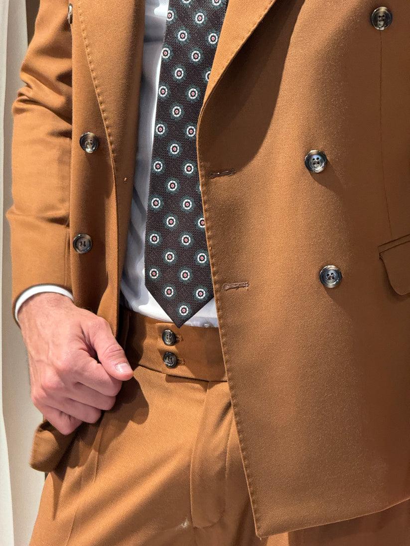 Underground Couture Abito Doppio Petto Tabacco