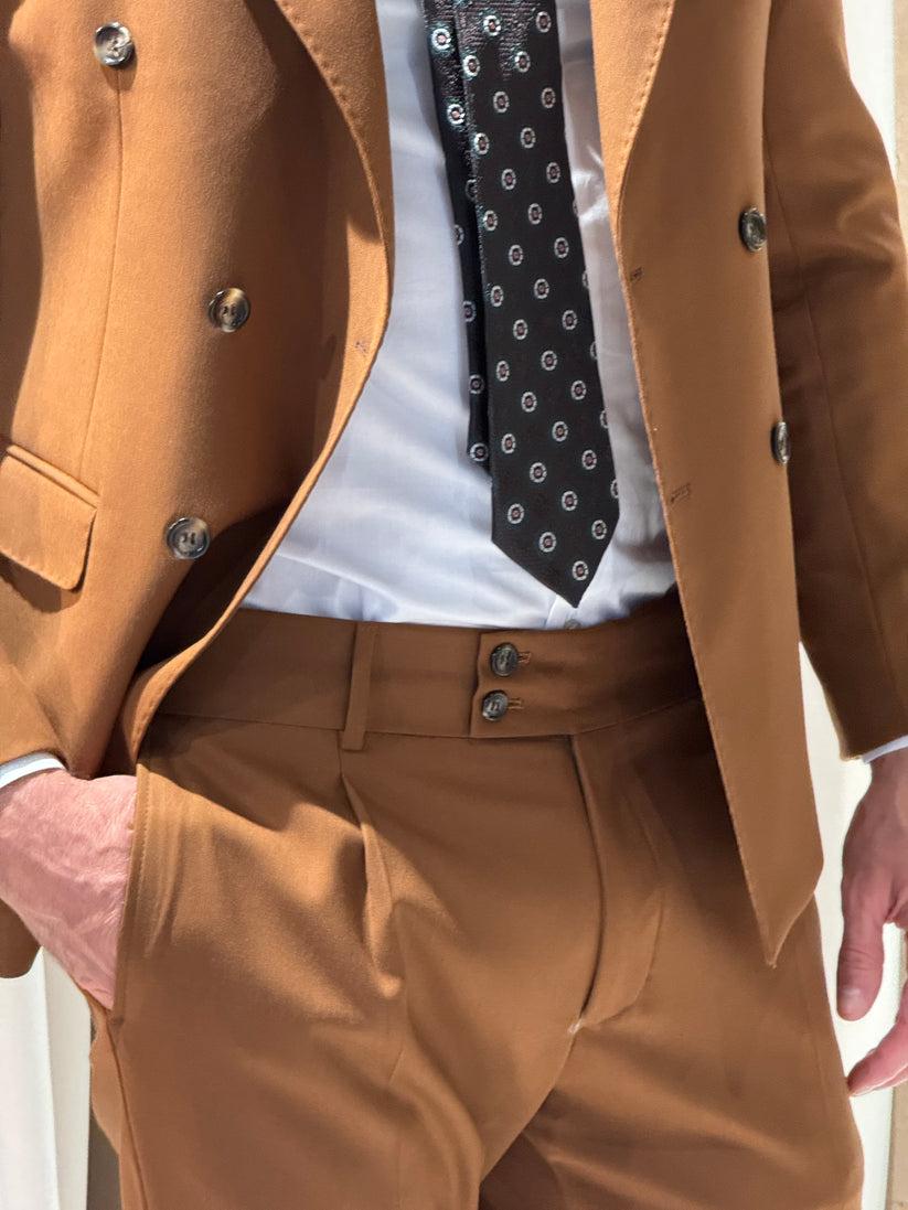 Underground Couture Abito Doppio Petto Tabacco