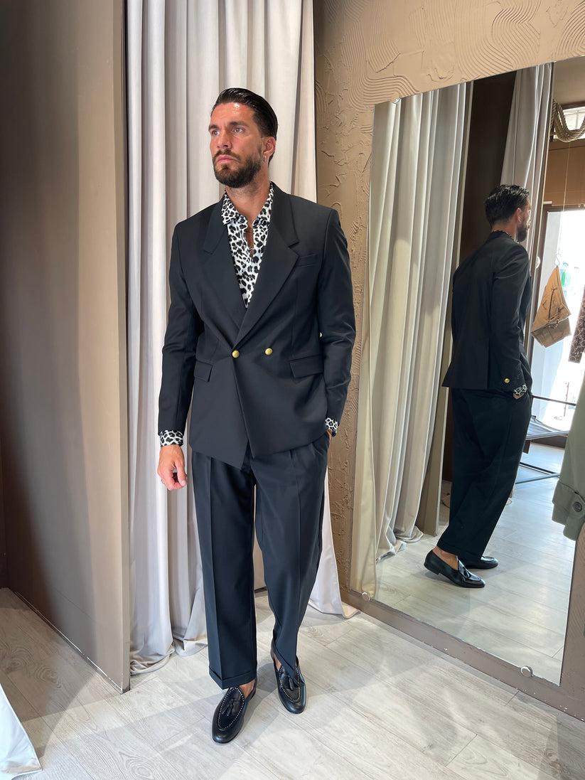 Underground Couture Abito Fresco Lana Nero Marsem