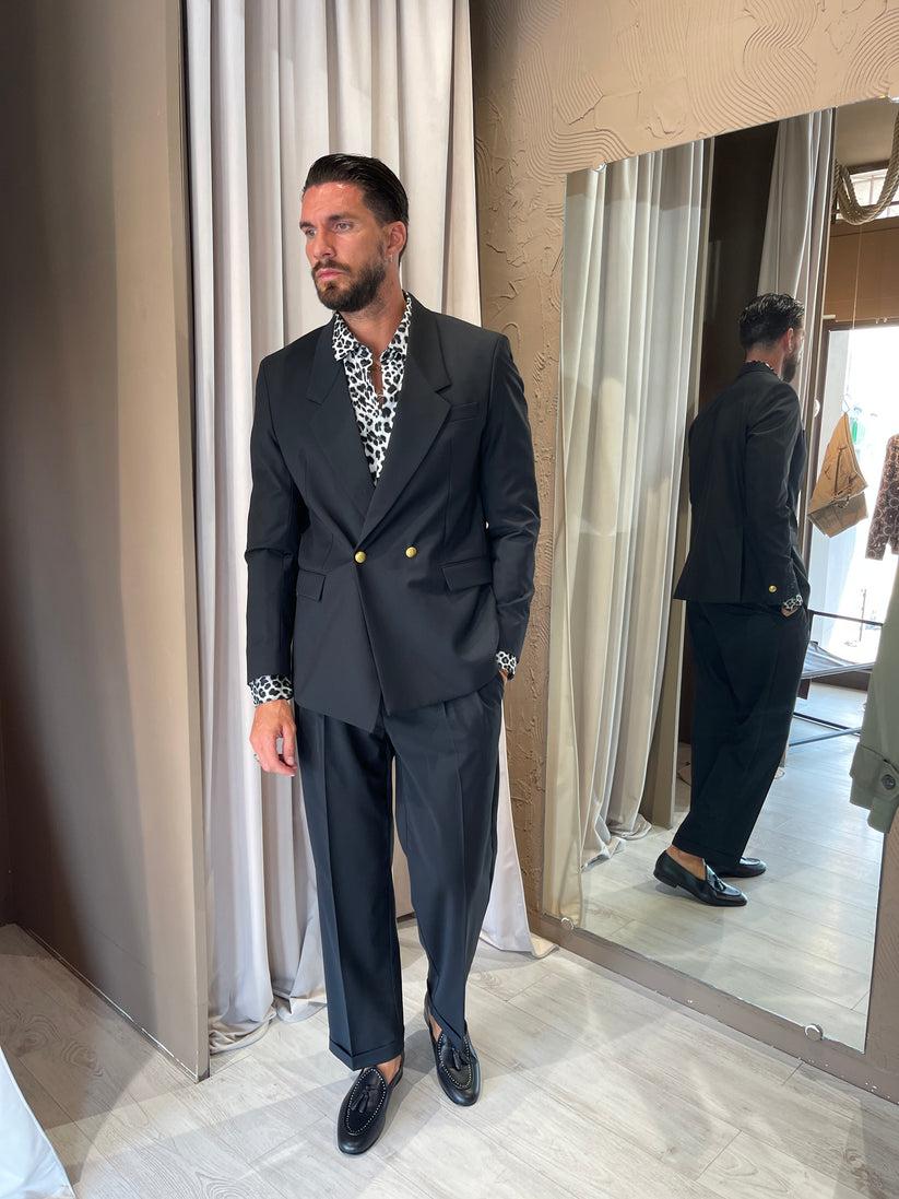 Underground Couture Abito Fresco Lana Nero Marsem