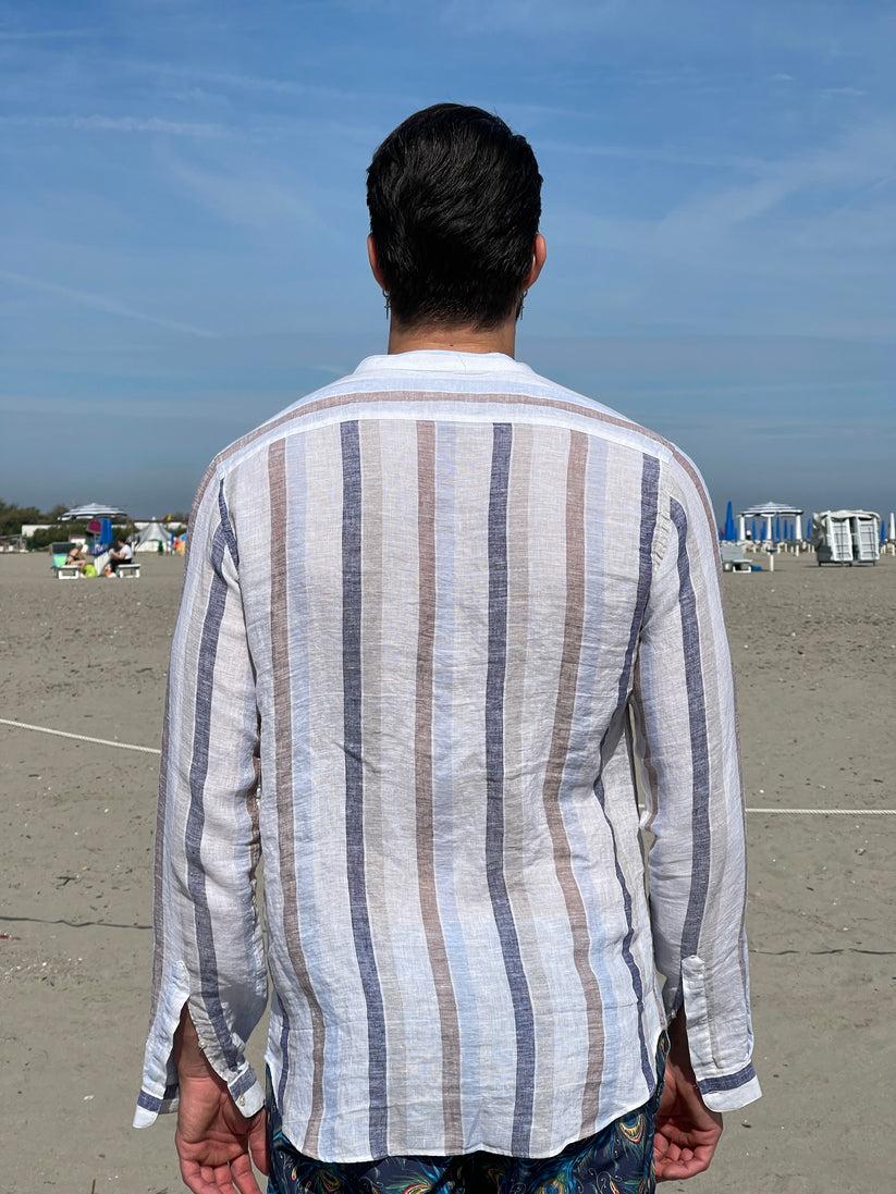 Underground Couture Camicia Lino Coreana Riga