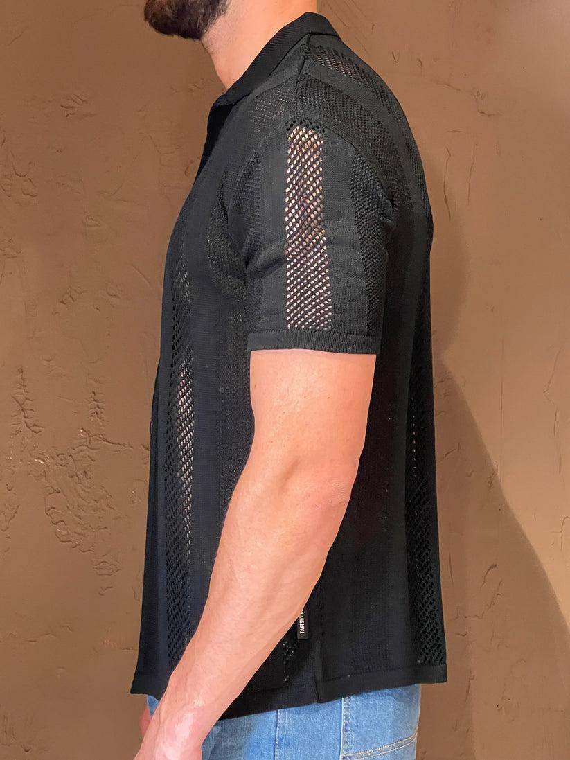 Underground Couture Camicia Nera Filo