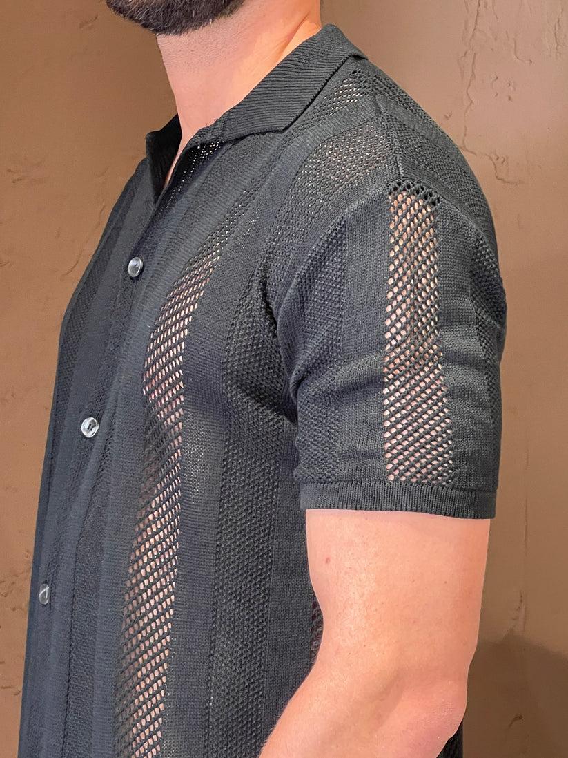 Underground Couture Camicia Nera Filo