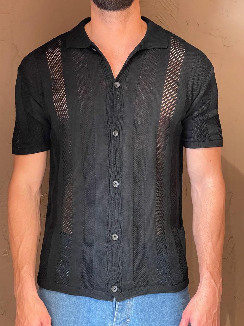 Underground Couture Camicia Nera Filo