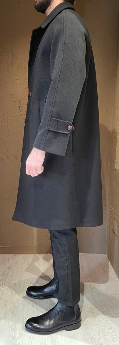 Underground Couture Cappotto Bottone Cuoio