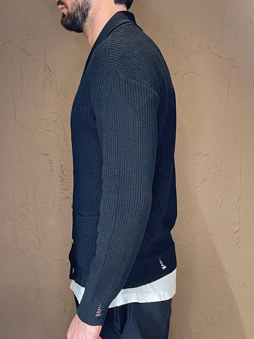 Underground Couture Cardigan Filo Nero