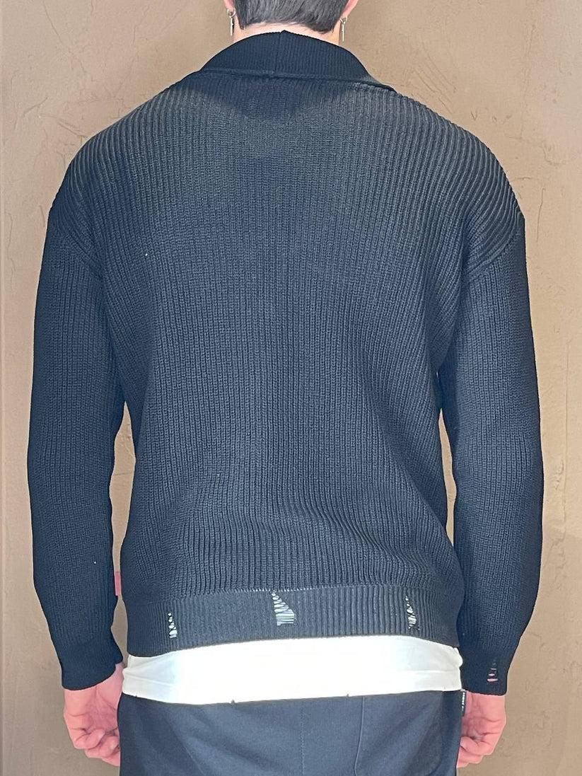 Underground Couture Cardigan Filo Nero