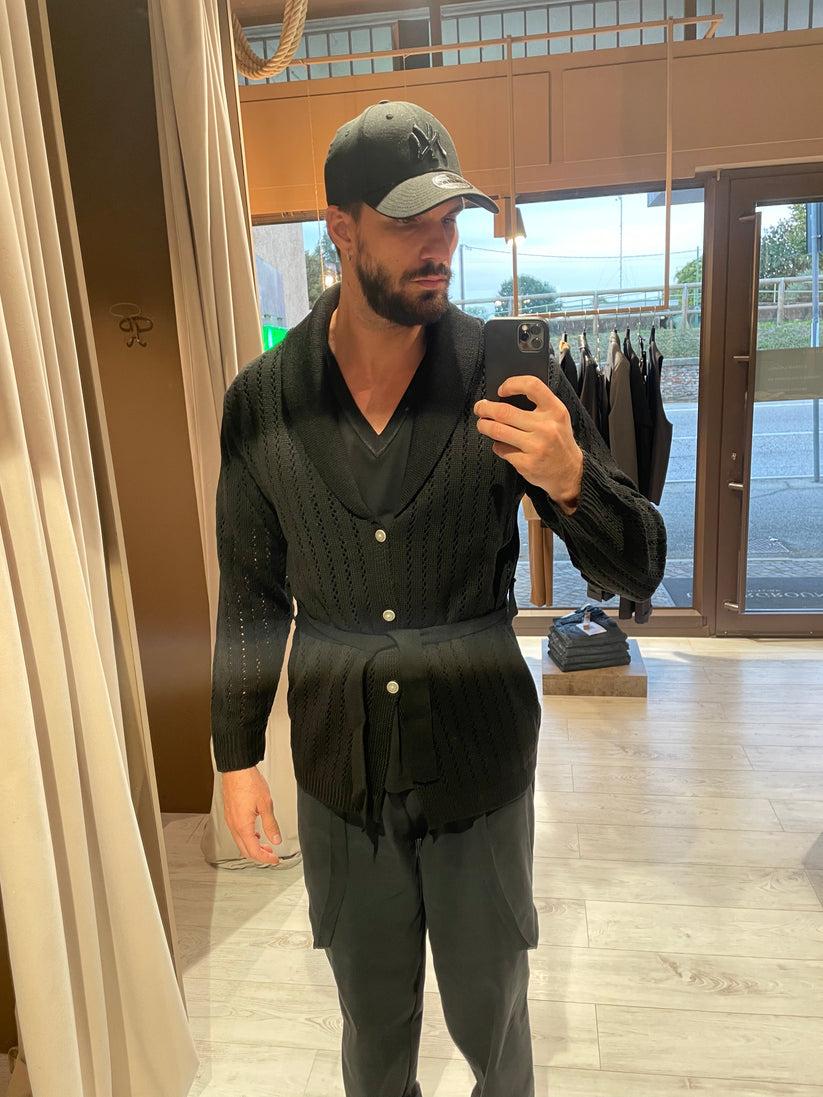 Underground Couture Cardigan Traforato Nero