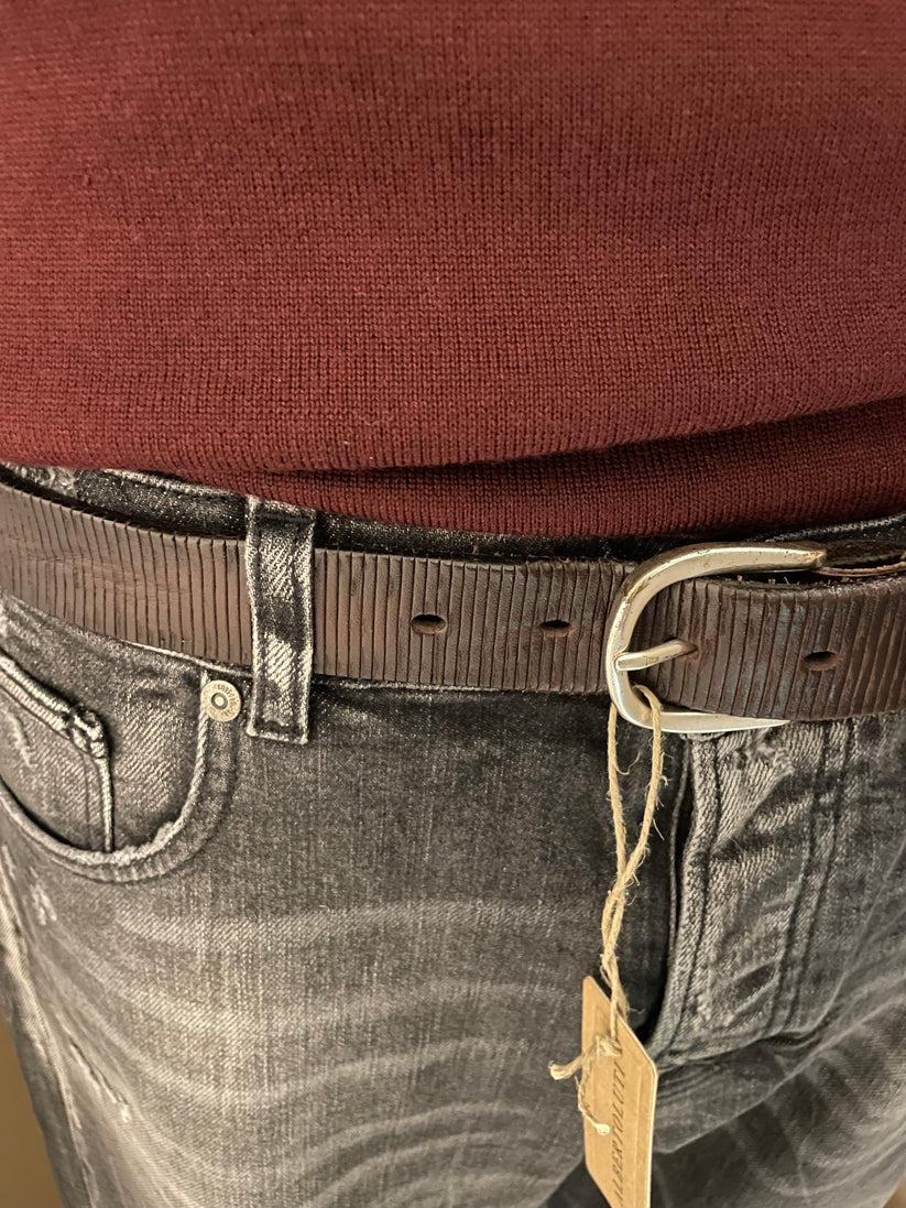 Underground Couture Cintura Pelle Marrone