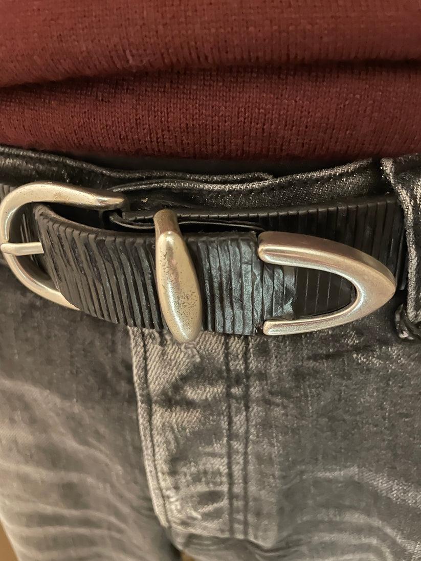 Underground Couture Cintura Pelle Nera